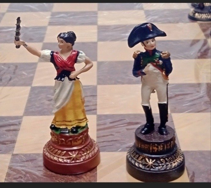 Galería del coleccionista - Σετ σκακιού - Μόλυβδος, κασσίτερος, ξύλο