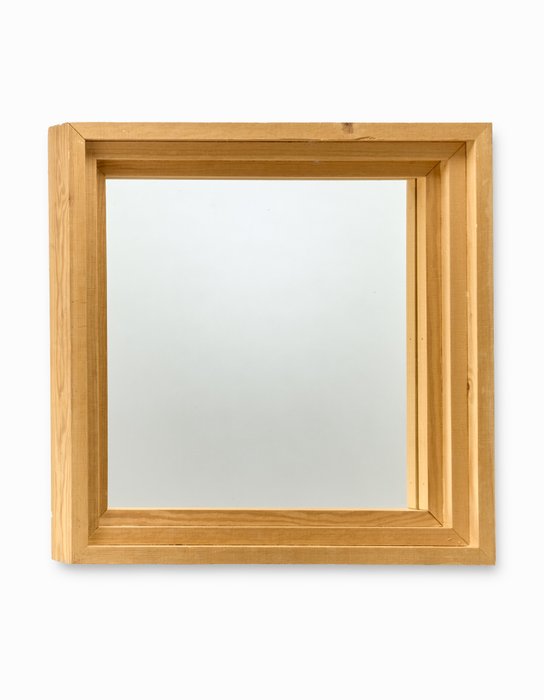 Poltronova Mario Ceroli - Wall mirror- spc 60  - Wood