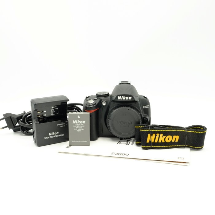 Nikon D3000 Body (7618) Digitale Spiegelreflexkamera (DSLR)