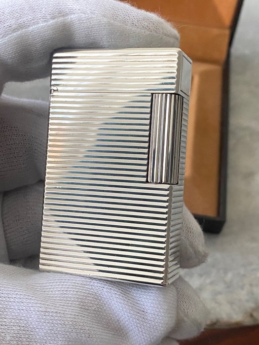 S.T. Dupont - Large Ligne 1 with Box - Lighter - Silver plated