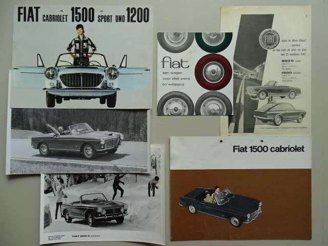 Brochure - Fiat - PininFarina bodied Spider & Coupé 1200, 1500 & 1600 S