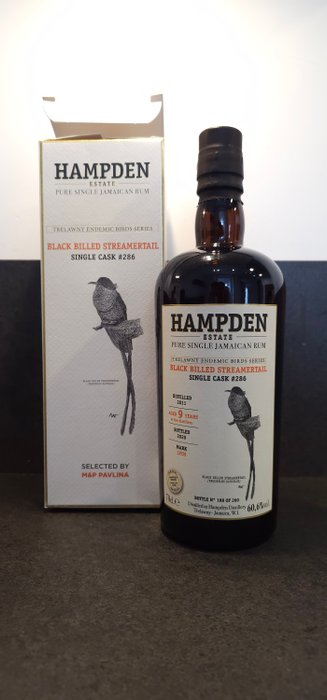 Hampden 2011 9 years old - Black Billed Streamertail - Cask# 286 - LFCH  - b. 2020 - 70厘升