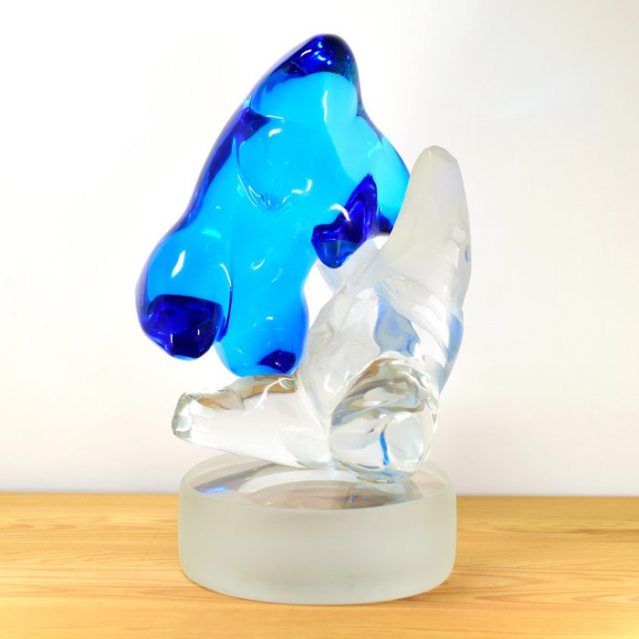 Furlan Vetreria - Mario Furlan - 雕刻, Venere e Vulcano - 40 cm - 玻璃