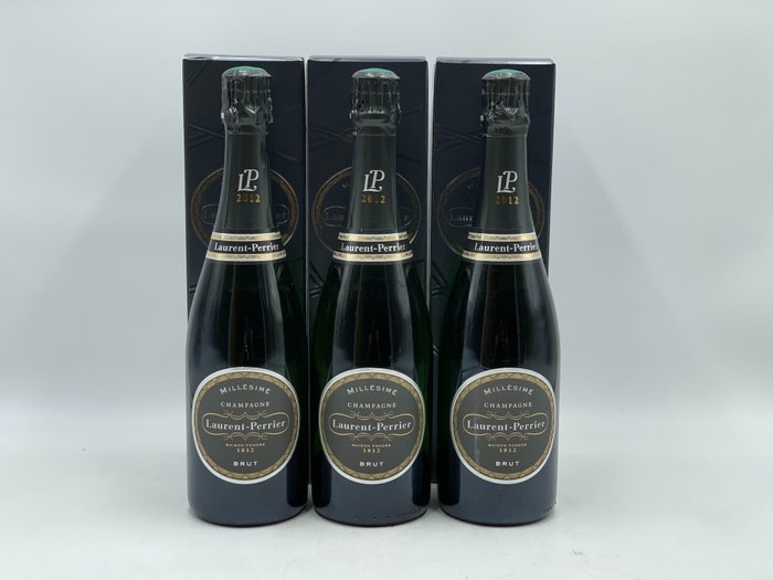 2012 Laurent-Perrier - Champán Brut - 3 Botellas (0,75 L)