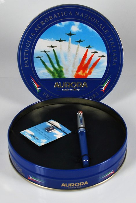 Aurora - Penna stilografica e spilla Frecce Tricolori limited edition - Fountain pen