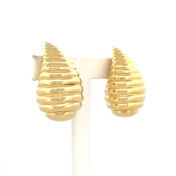 Orecchini nuovi: 8,2 gr - 4x2,5 cm - 18 Kt - Earrings - 18 kt. Yellow gold