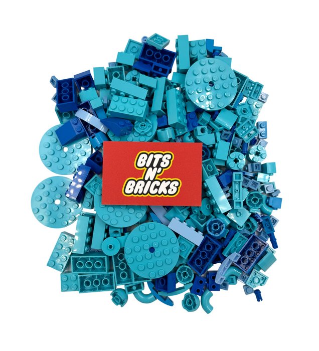 Lego - 300 Blue Bricks - 2020+
