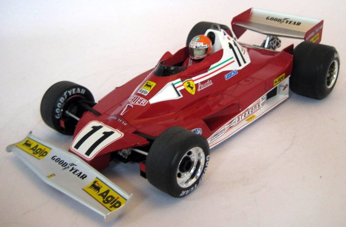 MCG 1:18 - Rennwagenmodell -Ferrari 312 T2 B #11 Niki Lauda Monaco Grand Prix 1977 - Limitierte Auflage, beschränkte Auflage