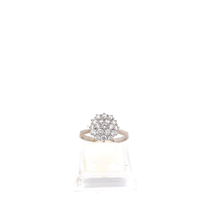 Ring - 18 kt. Yellow gold -  0.95 tw. Diamond  (Natural) 