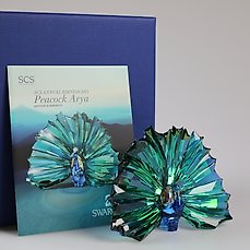 Figuur – Swarovski Crystal – Peacock Arya SCS Annual Edition 2015 (Boxed & With Certifcate) – Kristal