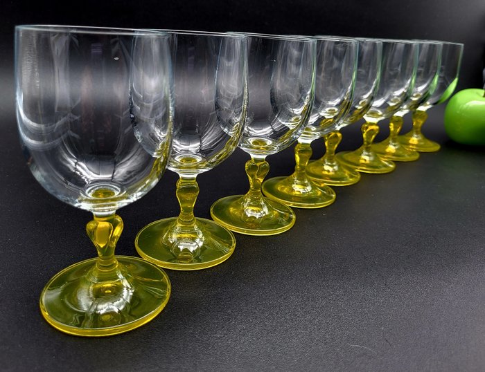 Italy Manifattury - Drikke-sett (8) - Glass, Opaliserende vann