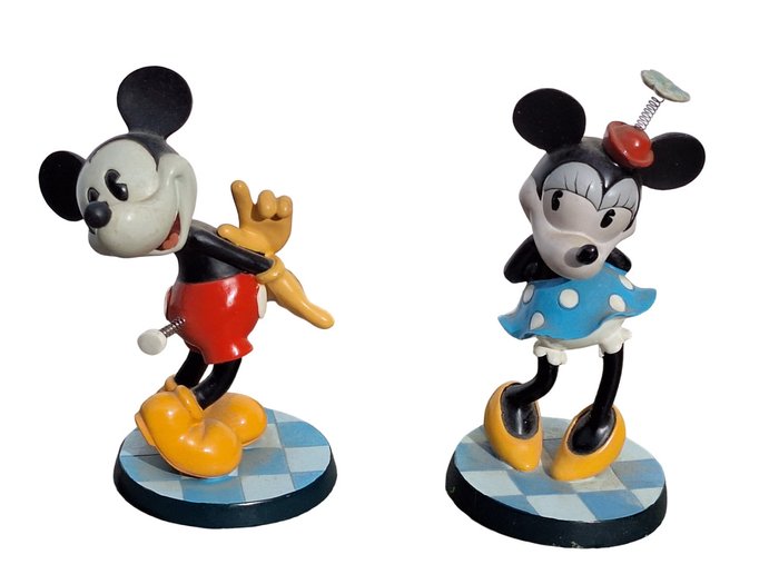 Disneyland Paris - Minnie and Mickey Mouse - 2 Figurine - EuroDisney SCA