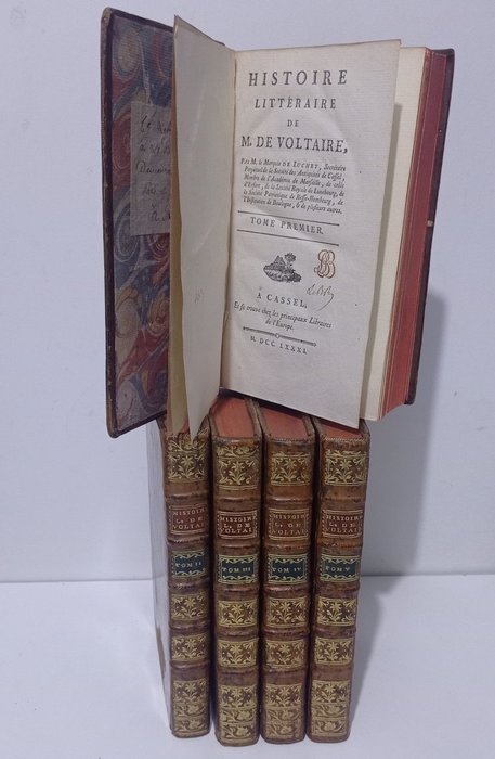 Marquis de Luchet; Voltaire - Histoire littéraire de Monsieur de Voltaire - 1781