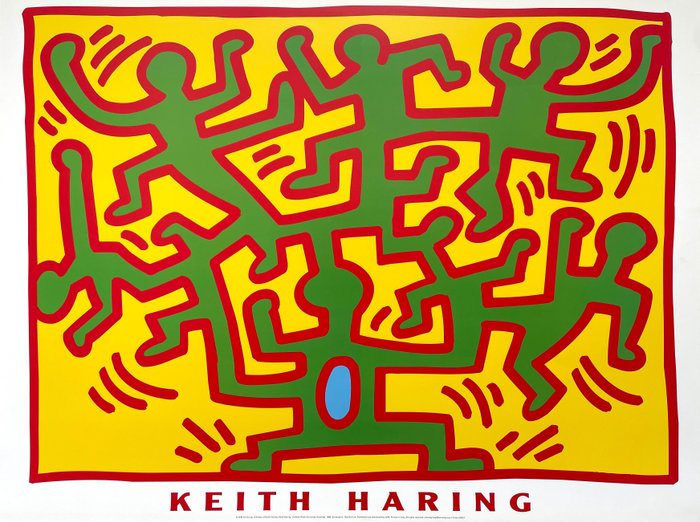 Keith Haring (after) - Untitled (From the Growing series) - década de 1980