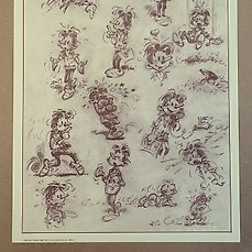 Franquin, André - 1 Offset Print - Modeste et Pompon - Modeste - Magic Strip - 1988 Comic Art
