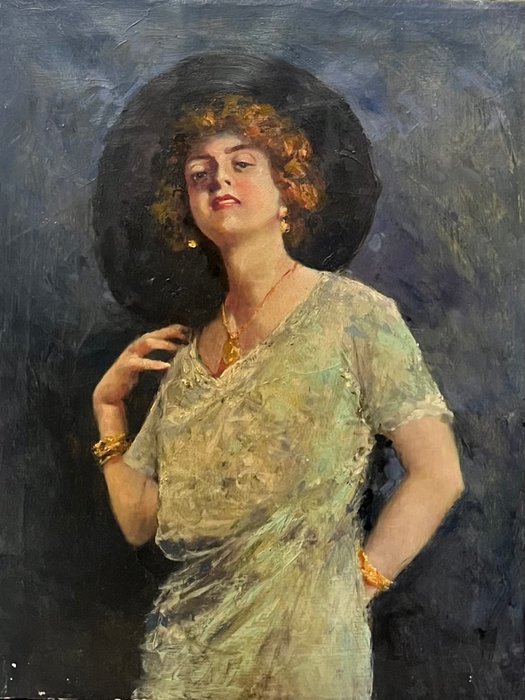 Scuola Italiana (XIX-XX) - Ritratto di Donna
