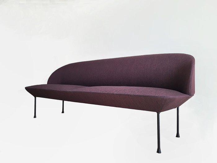 Canapé 3 places OSLO de Muuto  designers Anderssen & Voll - 沙发 - 纺织品, 铝