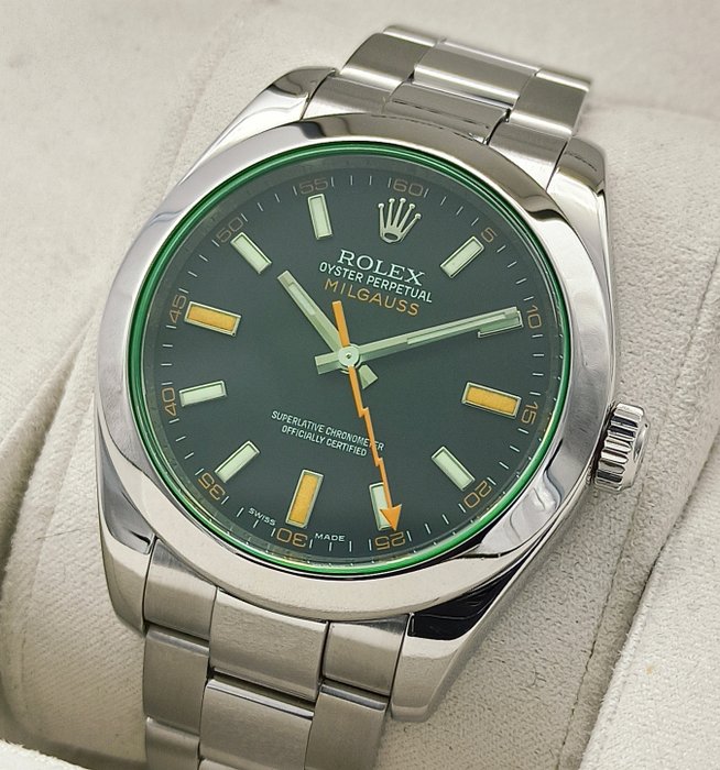 Rolex - Milgauss 'Green Glass' - 116400GV - 男士 - 2000-2010
