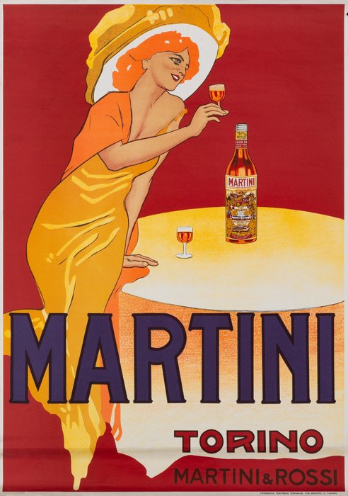 Dudovich Marcello [After] - "Martini & Rossi, Torino" - 1970s