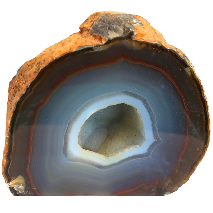 Fara Rezerva - Agat 'Curcubeu' - 12x12x6 cm - Geodă- 1.2 kg