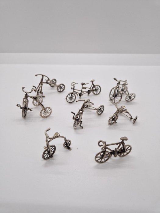 微型小雕像 - Biciclette e Tricicli (8) - 銀