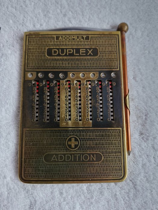 Addimult Duplex - Kalkulator - messing - 1950–1960