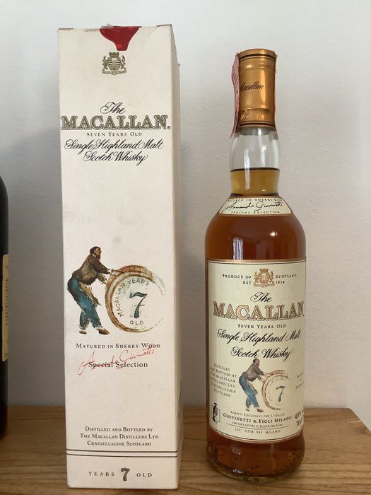 Macallan 7 years old - Original bottling  - b. Década de 1990 - 70 cl 