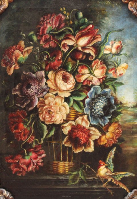 Escuela española (XIX-XX) - Bodegón floral