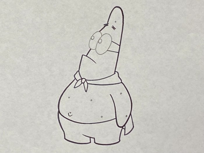 SpongeBob SquarePants (1999) - 1 Original animasjonstegning av Patrick Star