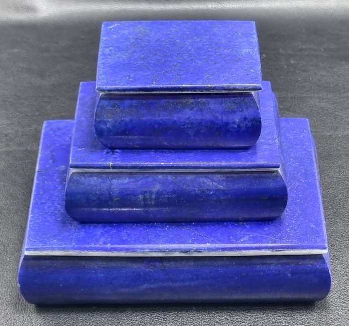 Pedra preciosa lápis-lazúli Caixas para joias, novo design - Altura: 157 mm - Largura: 105 mm- 1916 g - (3)