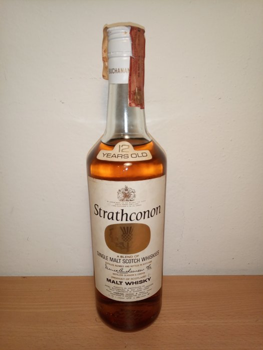 Strathconon 12 years old - blend of Single Malts  - b. anii `70 - 75 cl