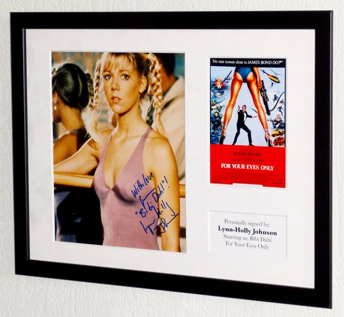 James Bond 007: For Your Eyes Only - Lynn-Holly Johnson (Bibi Dahl) Premium Framed, signed, Certificate of Authenticity