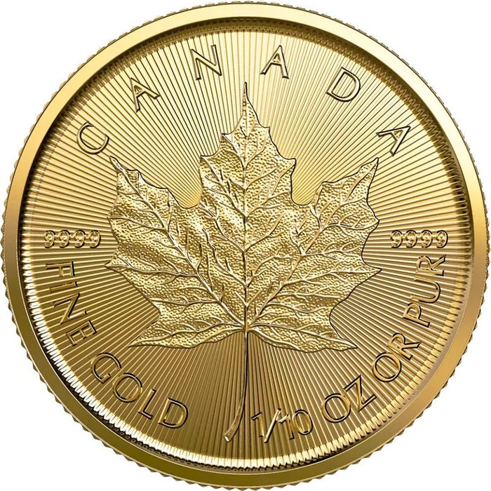 Canadá. 5 Dollars 1/10 oz 2024 - Mapple Leaf