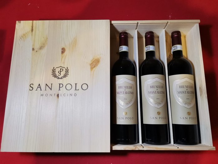2016 San Polo - Brunello di Montalcino DOCG - 3 Bottiglie (0,75 L)