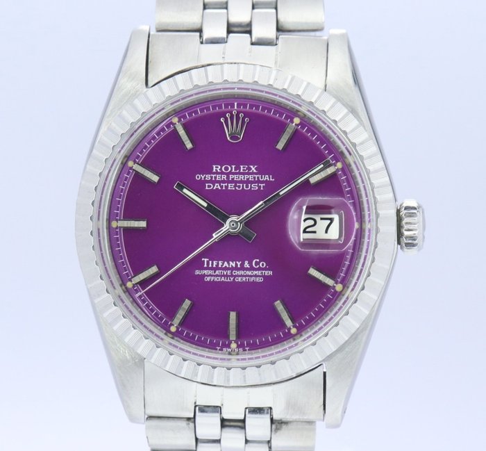 Rolex - Oyster Perpetual Datejust Tiffany＆Co. - 没有保留价 - 1601 - 中性 - 1960-1969