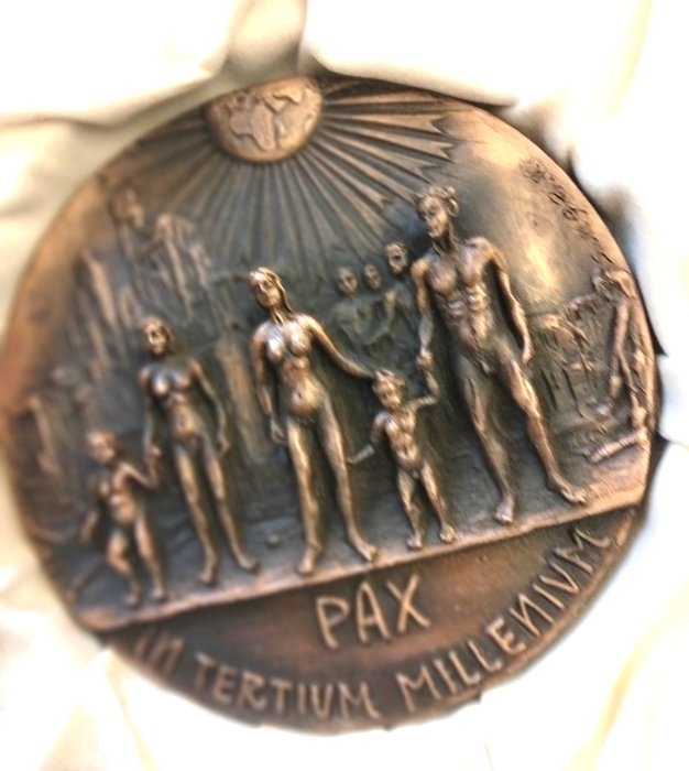 Medalha de artes - Gianfranco Paulli - Medaglia in Bronzo - Pax In Tertium Millenium
