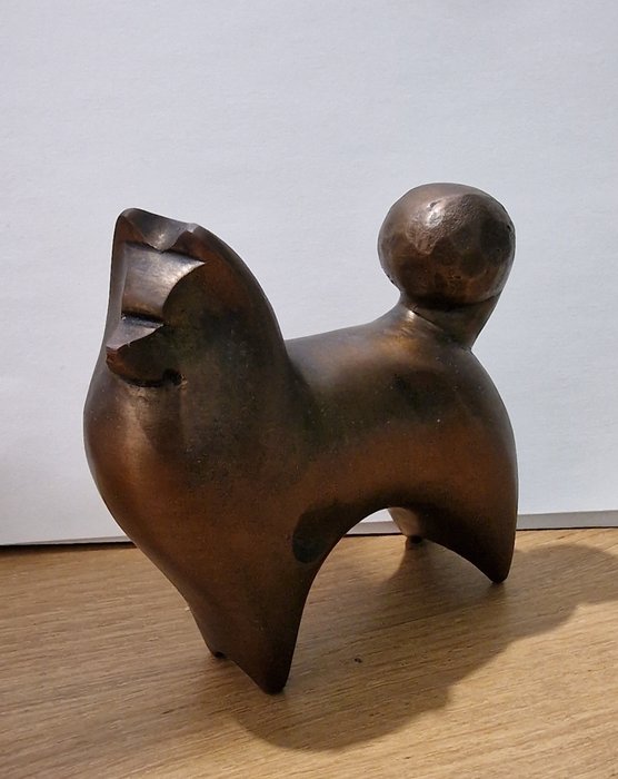 Saegusa Sotaro - Chien en bronze