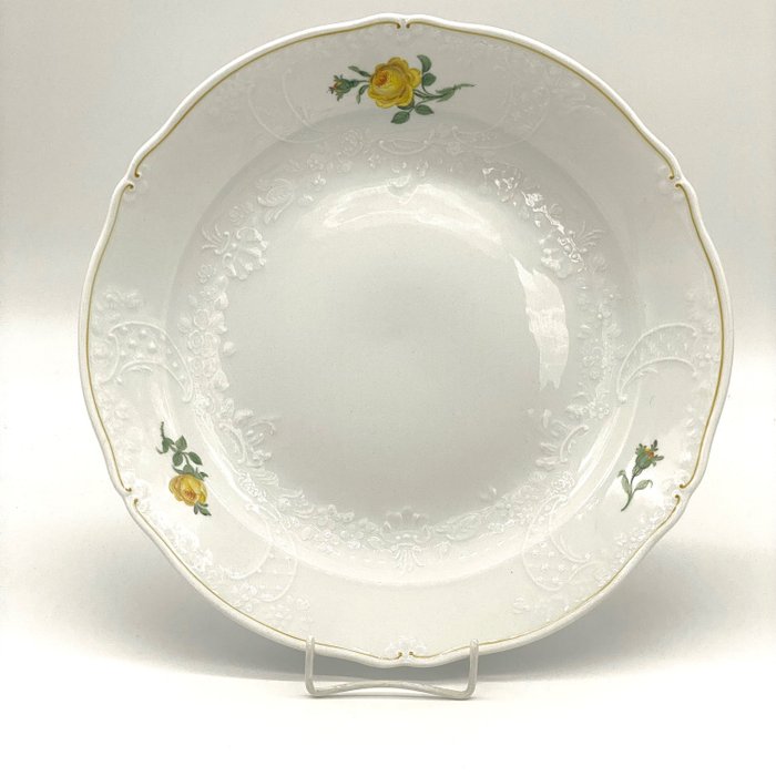 Meissen - Bowl (1) - Neumarseille, Gelbe Rose, 31 cm - Porcelain