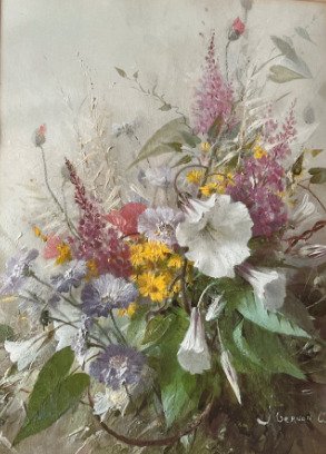 Vernon de Beauvoir Ward (1905-1985) - A pair of studies of flowers (2x)