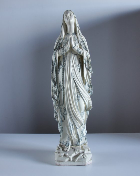 雕像, OLV van Lourdes - 52 cm - 石膏