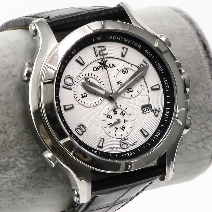 Optima - Swiss Chronograph Watch - OSC301-SL-1 - Bez ceny minimalnej
 - Mężczyzna - 2011-obecnie