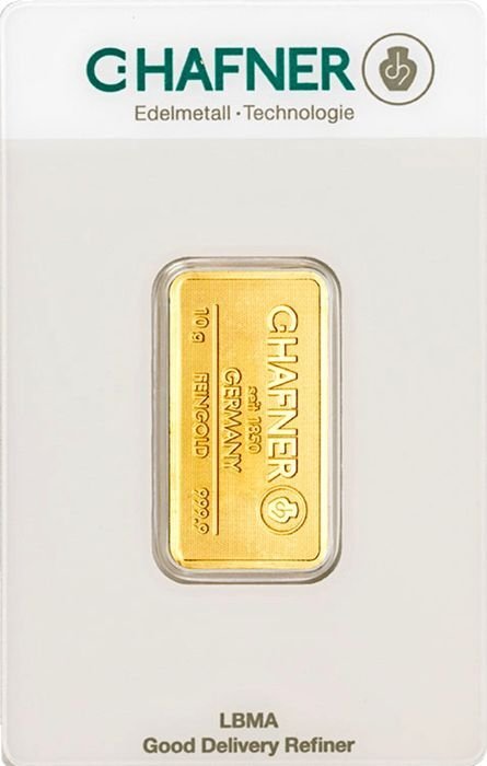 10 gram - Guld 999 - Forseglet & Med certifikat