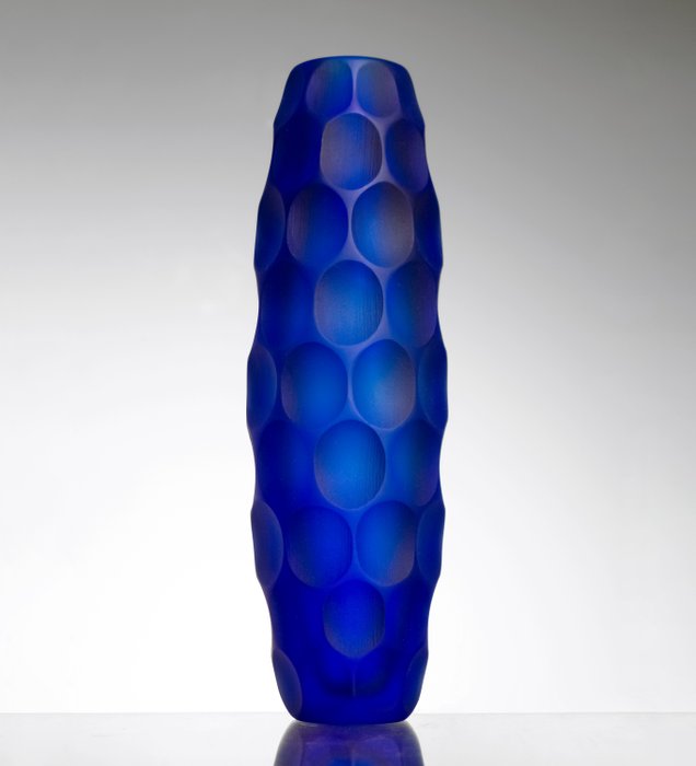 Murano, Panizzi - Vaas -  Diepgefreesd - h 26,5 cm  - Glas