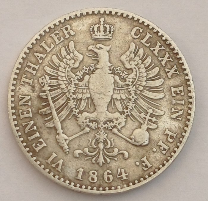 Germany, Prussia. Wilhelm I. (1861-1888). Vereinsthaler  (No Reserve Price)