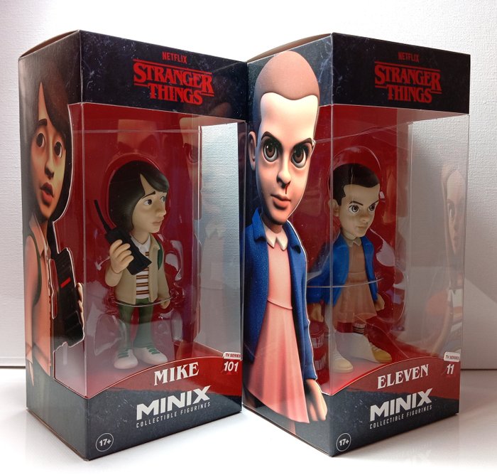 MINIX - Figure - MINIX collectible figurines "Stranger things" - Eleven and Mike -  (2) - Vinyle
