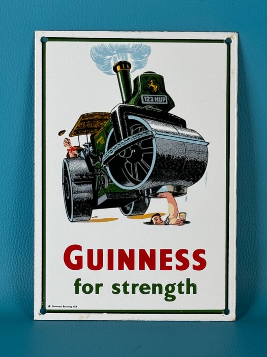 Garnier & Co Guinness Sign - 珐琅标志 - 搪瓷, 铁（铸／锻）