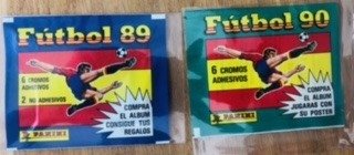 Panini - Fútbol  89/90 - 2 Booster pack