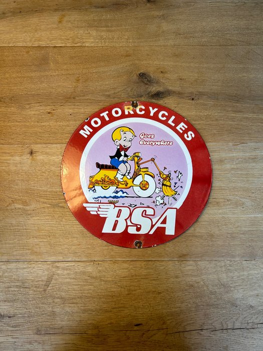 Motor cycles BSA - 琺瑯標誌牌 (1) - 無所不在 - 瑪瑙