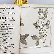 Abbé Pluche – Le Spectacle de la Nature contenant ce qui Regarde les Dehors & L’Intérieur de la Terre – 1735