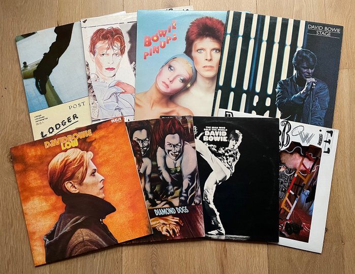 David Bowie - Collection of 8 LP albums - Vinylskiva - 1973